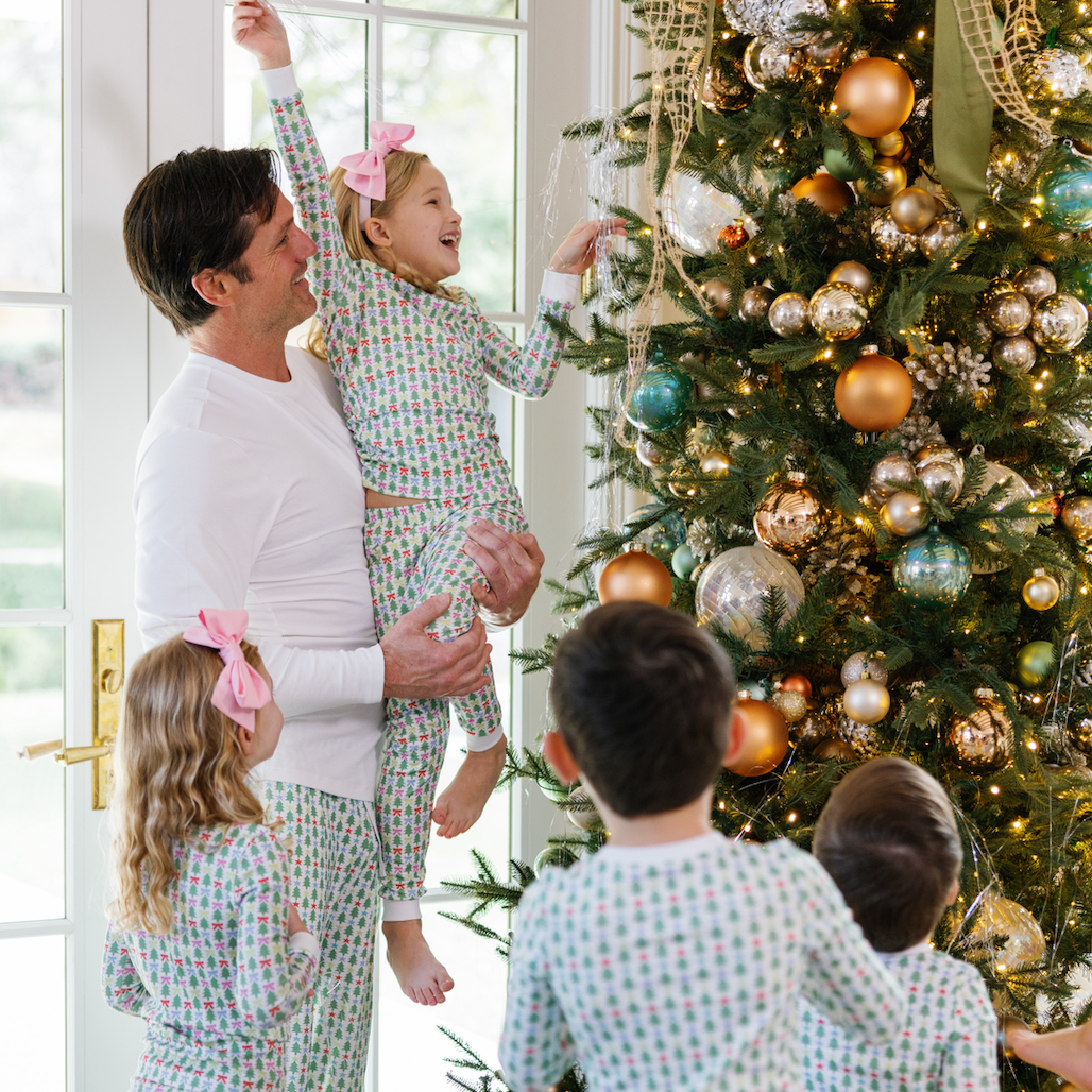 Lila and Hayes Lila and Hayes Girls Ava Pajama - Tree Topper Bows