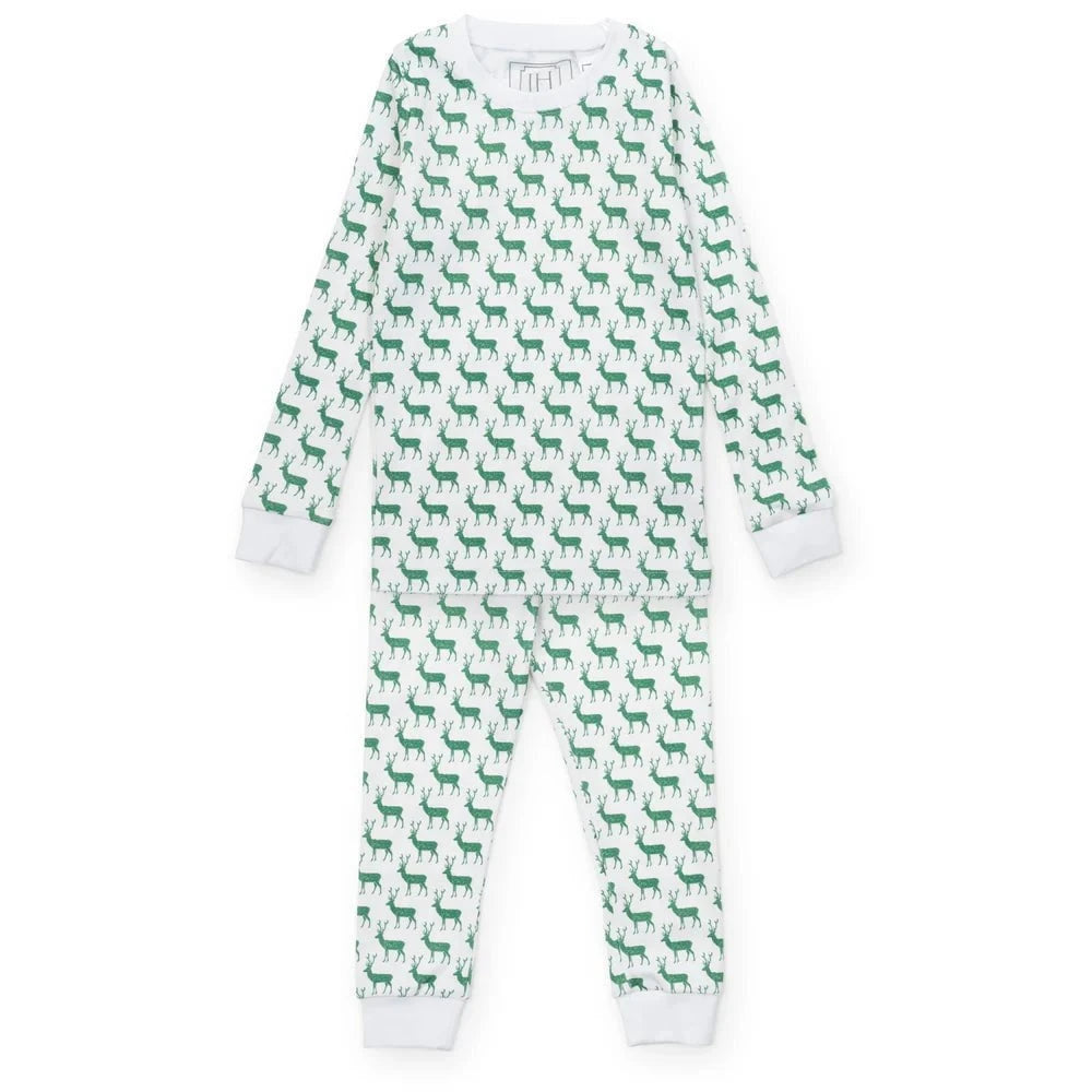 Lila and Hayes Grayson Boys Pajama Pant Set - Woodland Deer