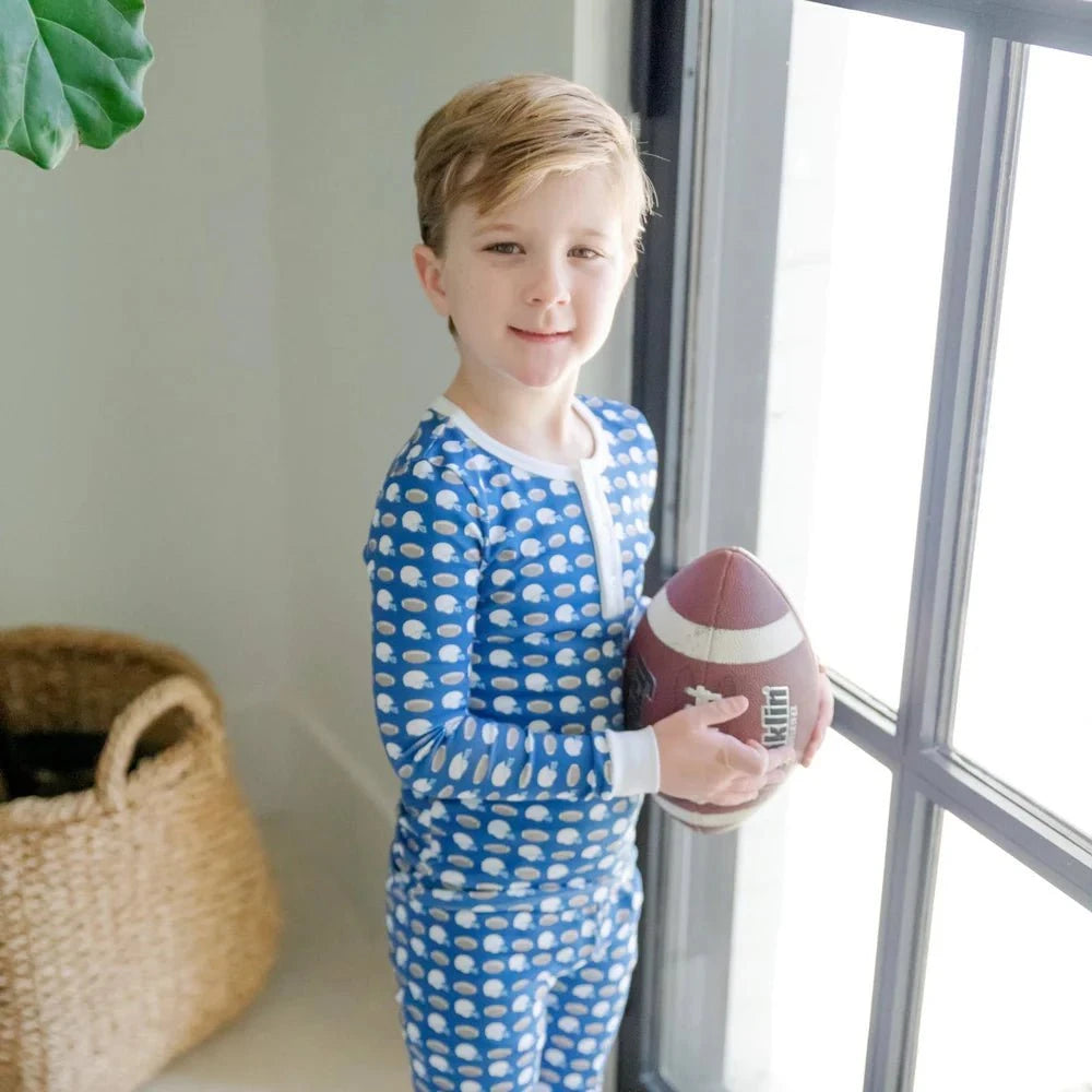 Lila and Hayes Jack Boys' Pajama Pant Set - Firstdown Football