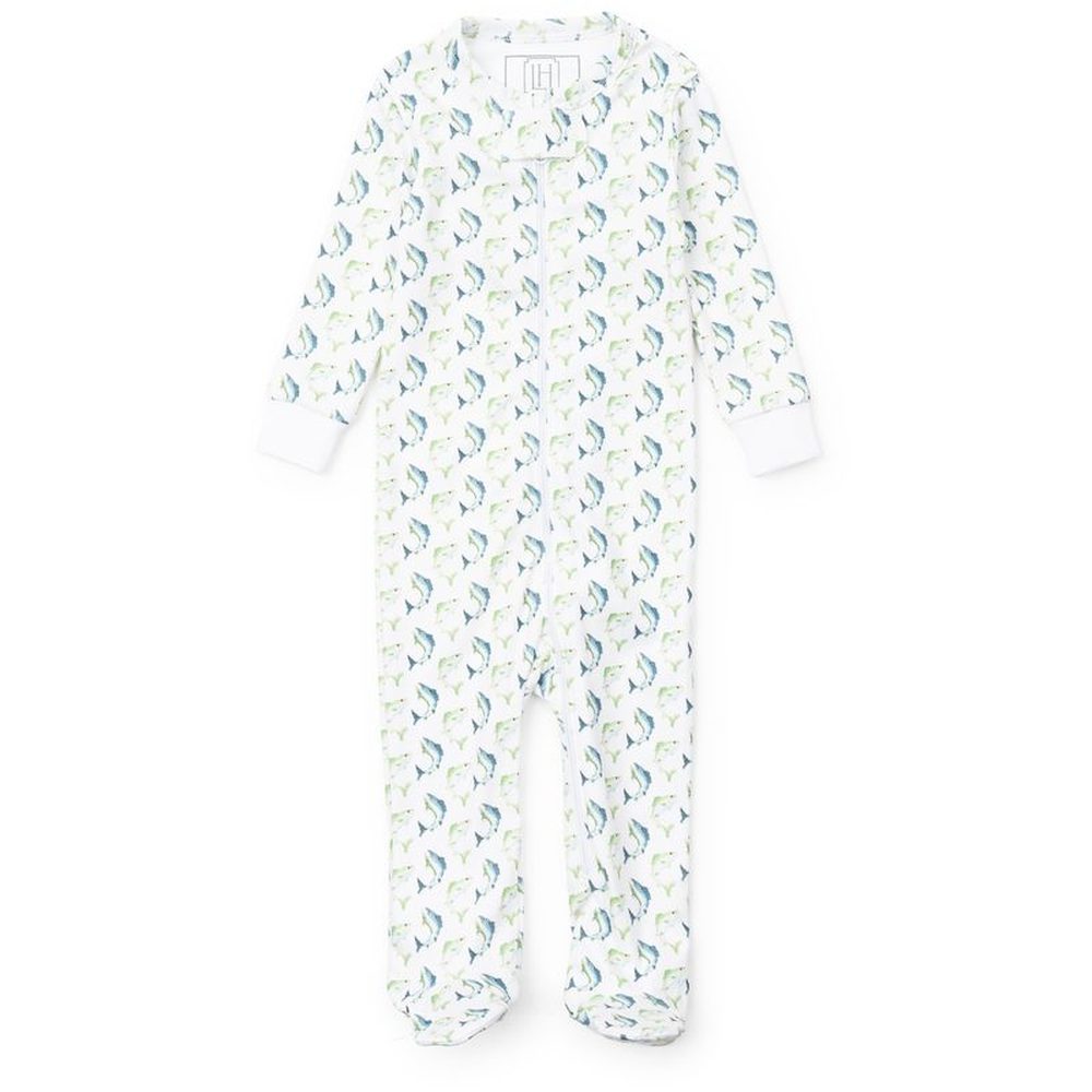 Lila and HayesLila and Hayes Jumping Trout Parker Zipper FootieBabysupermarket