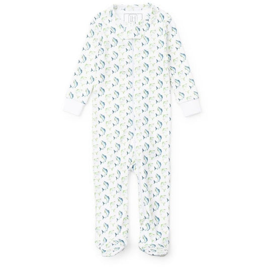 Lila and HayesLila and Hayes Jumping Trout Parker Zipper FootieBabysupermarket