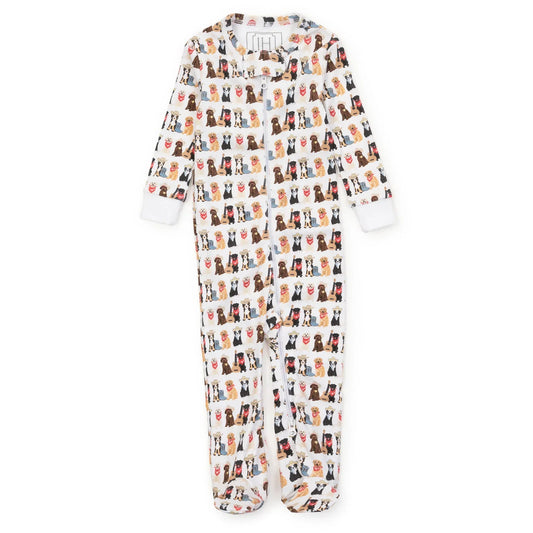 Lila and HayesLila and Hayes Parker Zipper Footie - Western PupsBabysupermarket