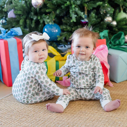 Lila and Hayes Lila and Hayes Parker Zipper Pajama - Under the Christmas Tree