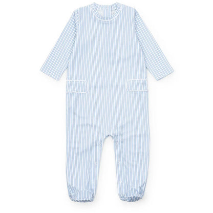 Lila and Hayes Preston Boys Romper - Classic Stripe