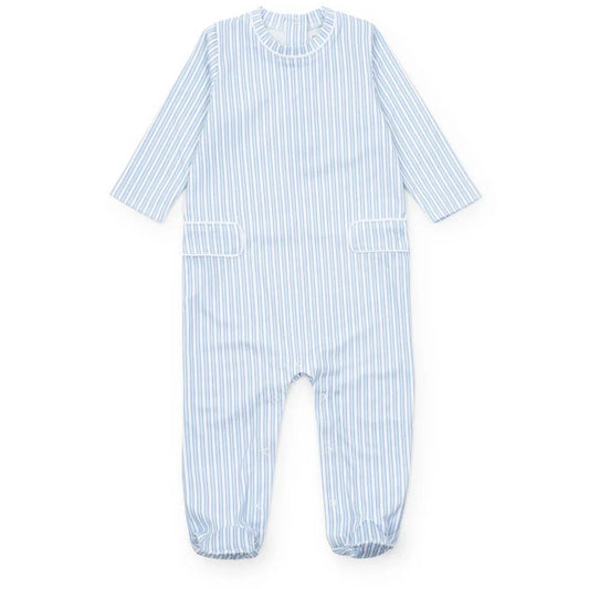 Lila and Hayes Preston Boys Romper - Classic Stripe