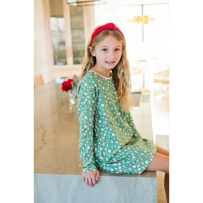 Lila and Hayes Tween Lila and Hayes Retro Ornaments Berkeley Shirt Dress