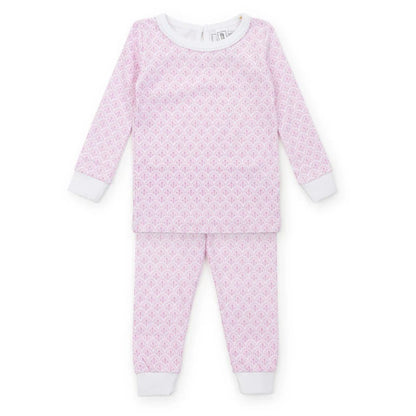 Lila and Hayes Girls Apparel / Sleepwear / Toddler Scalloped in Pink / 2 Toddler Lila and Hayes Scalloped in Pink Ava Pajama Set