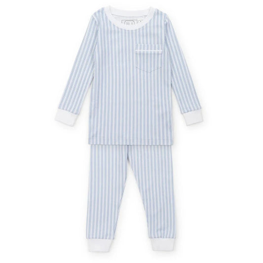 Lila and Hayes Boys Apparel / Sleepwear / Toddler Stripes in Blue / 2 Toddler Lila and Hayes Stripes in Blue Bradford Pajama Set