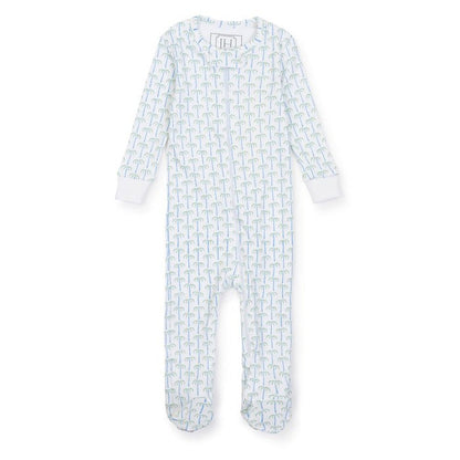 Lila and Hayes Parker Pima Cotton Zippered Pajama