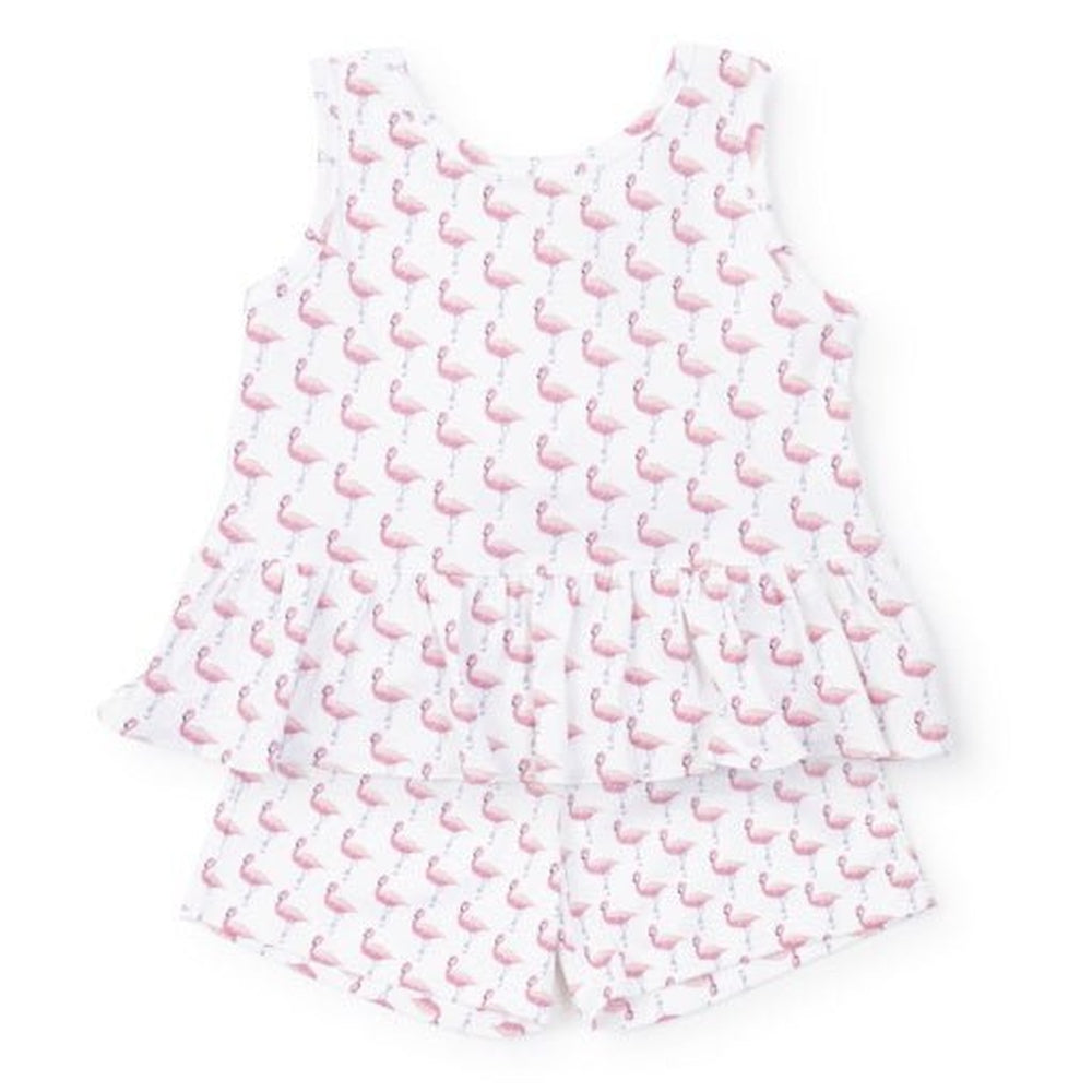 Lila and Hayes Poppy Short Set Fabulous Flamingos