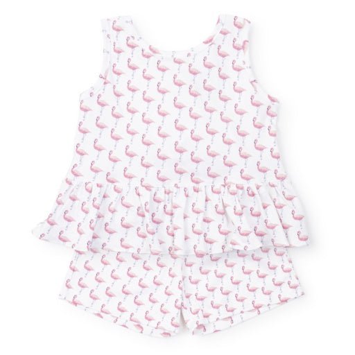 Lila + Hayes General Lila + Hayes Poppy Short Set Fabulous Flamingos