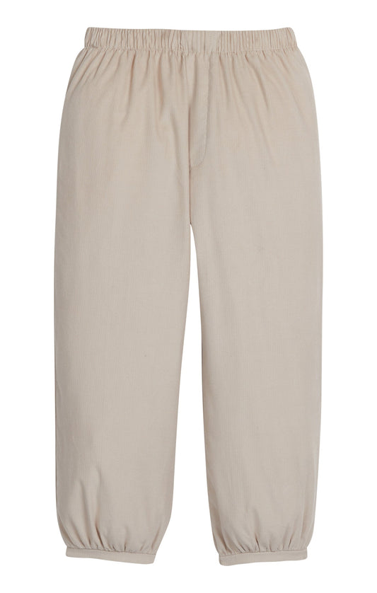 Little English Banded Pull On Pant - Stone Corduroy