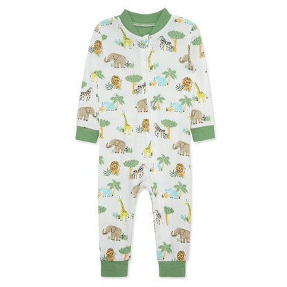 Little Me Boys Safari Zip Front Sleeper