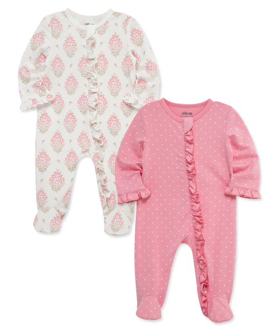 Little Me Floral Two Pack Footie