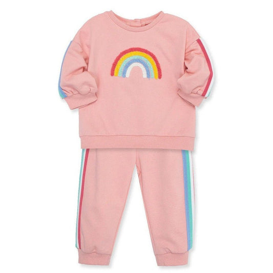 Little Me Girls Rainbow Jogger Set