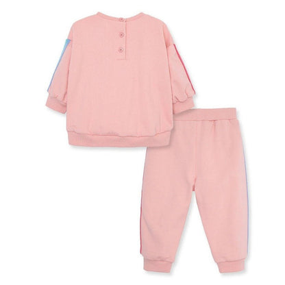 Little Me Girls Rainbow Jogger Set