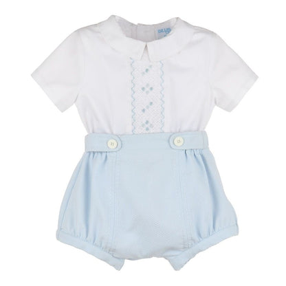 Luli & Me Chic Smock Boy Set