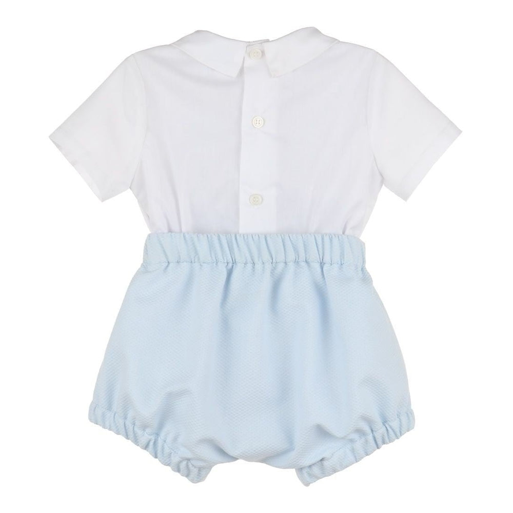 Luli & Me Chic Smock Boy Set