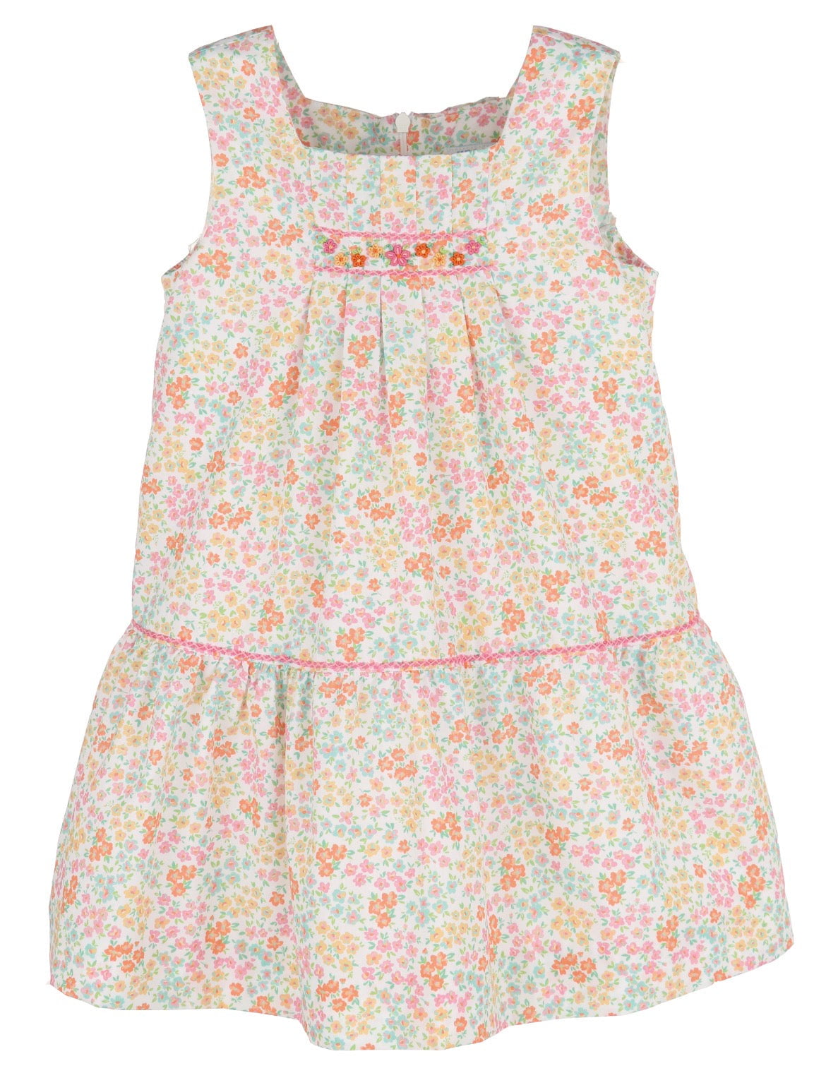 Luli & Me Orange / 2 Toddler Luli & Me Easter Garden Dress