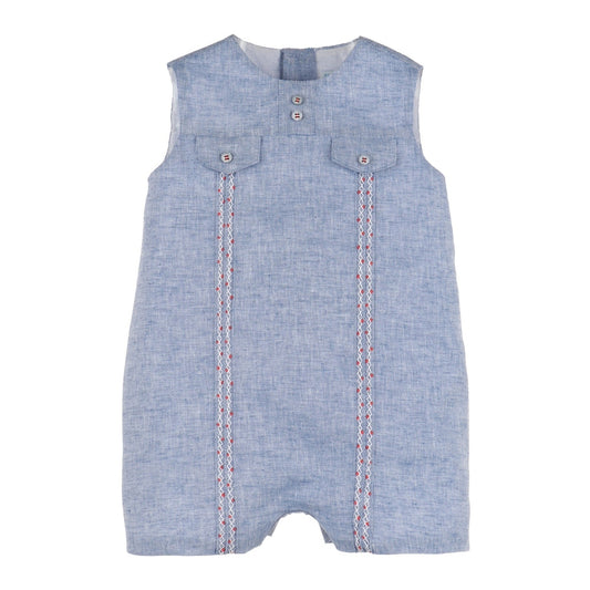 Luli & Me Flap Pockets Romper babysupermarket