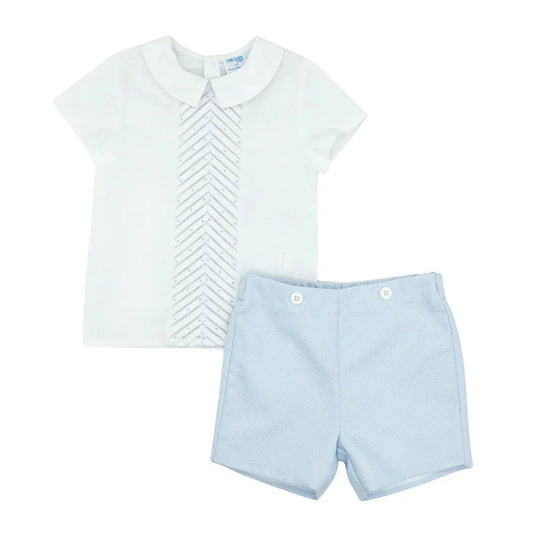 Luli & MeLuli & Me Pique Randal Set - BlueBabysupermarket