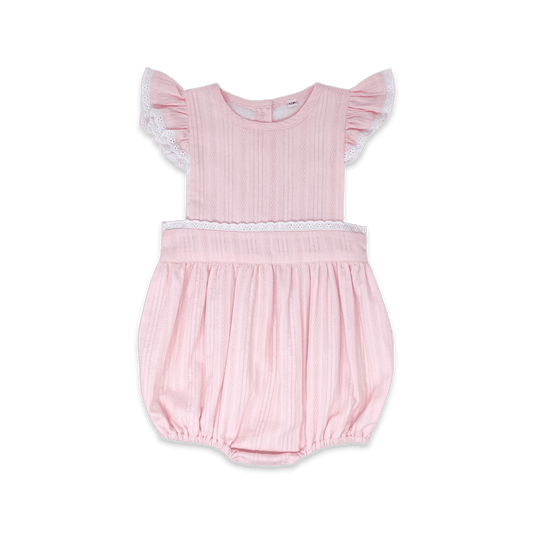 Lullaby Set Pinafore Bubble Pink Linen