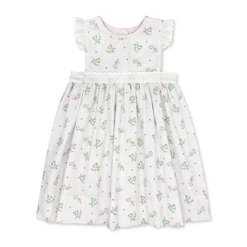 Lullaby Set Pinafore Dress - Love You Bunches, Peony Pink