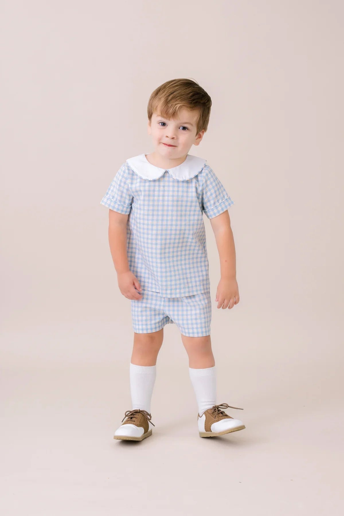 Lullaby Set Sibley Short Set-Sturbridge Plaid