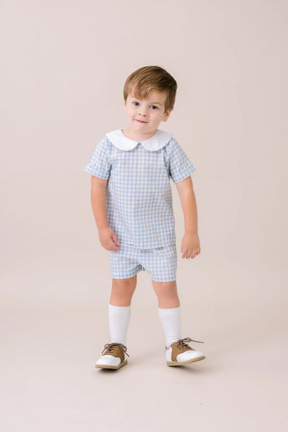 Lullaby Set Sibley Short Set-Sturbridge Plaid