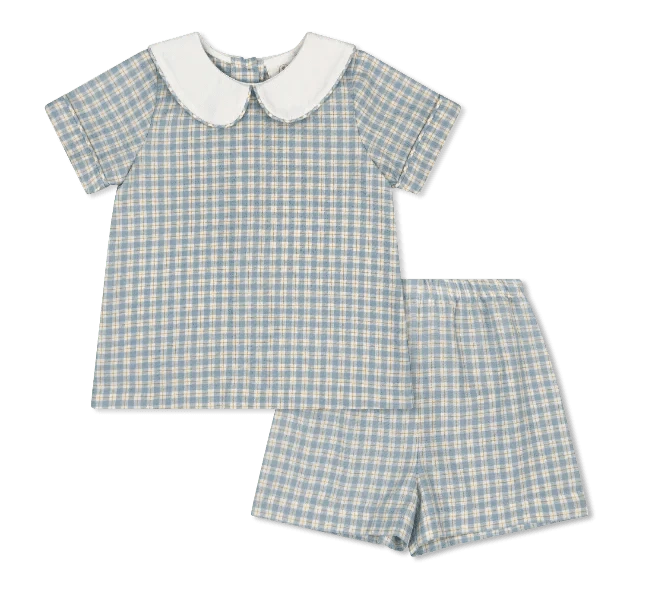 Lullaby Set Sibley Short Set-Sturbridge Plaid