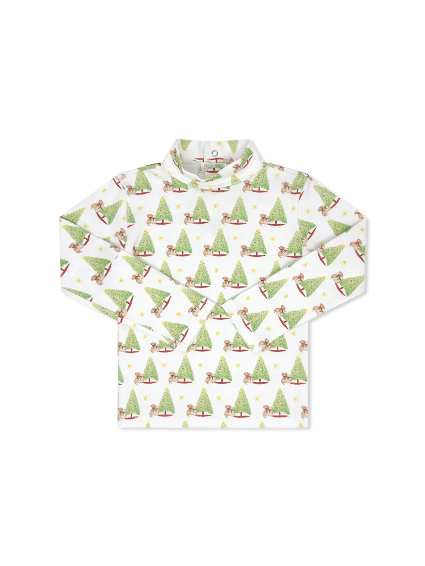 Lullaby Set Boys Shirts Christmas Memories / 12 Mo Lullaby Set Tiny Tot Turtleneck - Christmas Memories