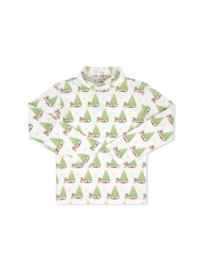 Lullaby Set Boys Shirts Christmas Memories / 12 Mo Lullaby Set Tiny Tot Turtleneck - Christmas Memories