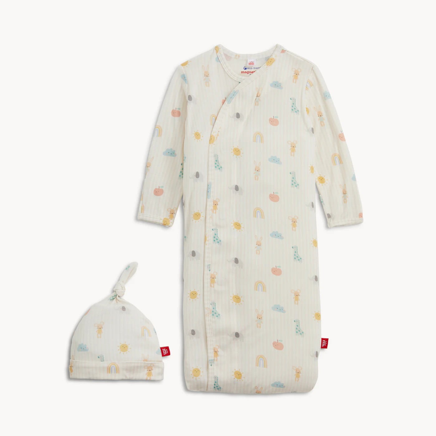 Magnetic MeMagnetic Me Lullaby Sky Pink Magnetic Modal Gown + Hat SetBabysupermarket