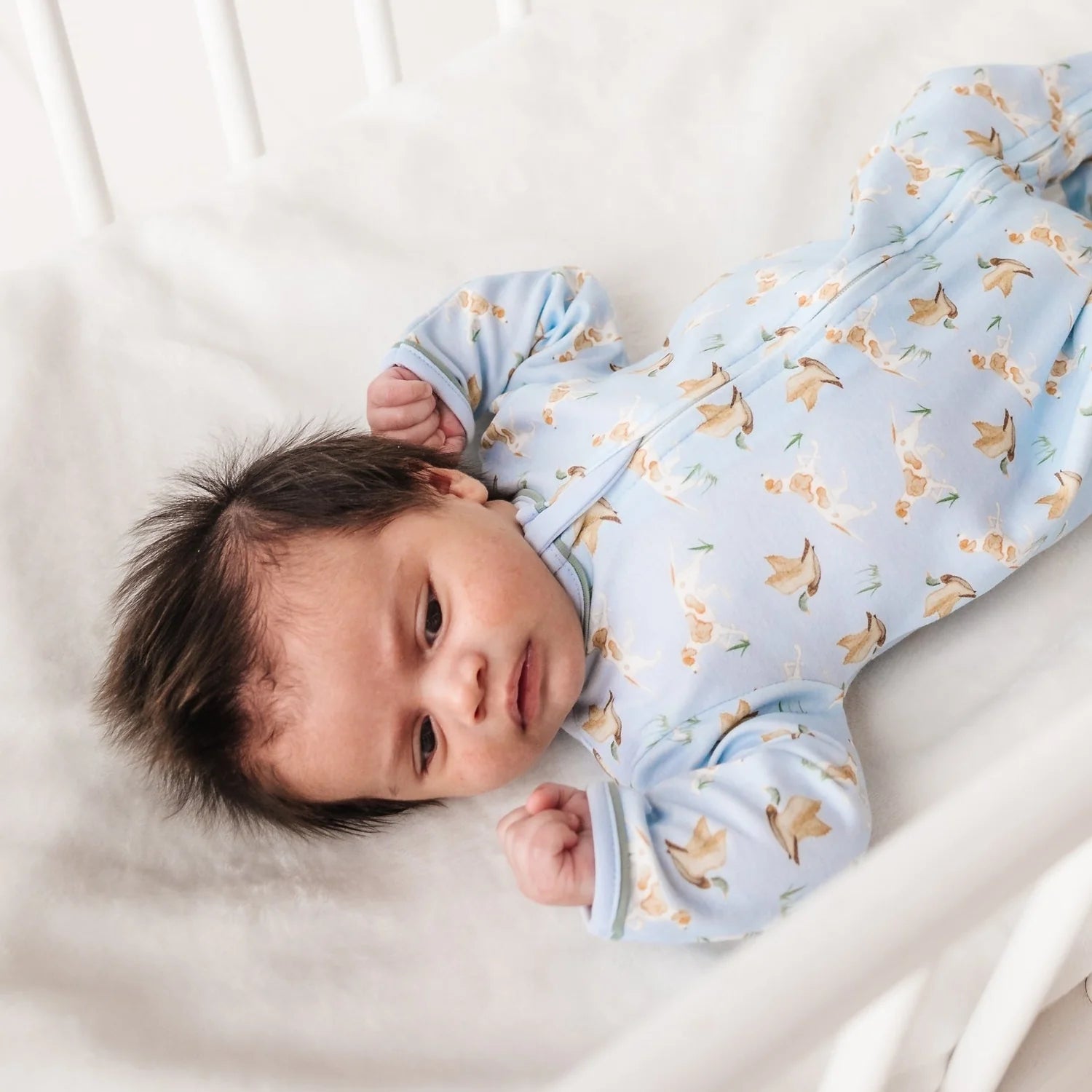 Magnolia Baby Infant Boy Luna & Arlo by Magnolia Baby Duck and Hound Zip Playsuit