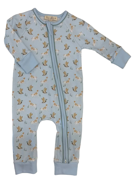 Magnolia Baby Infant Boy Duck and Hound / Newborn Luna & Arlo by Magnolia Baby Duck and Hound Zip Playsuit