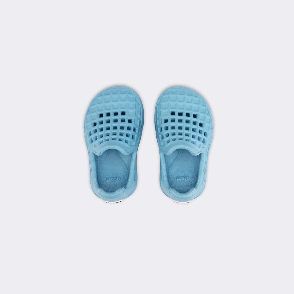 Lusso Cloud Scenario Kids Newport Blue Waterproof Slip On Shoe