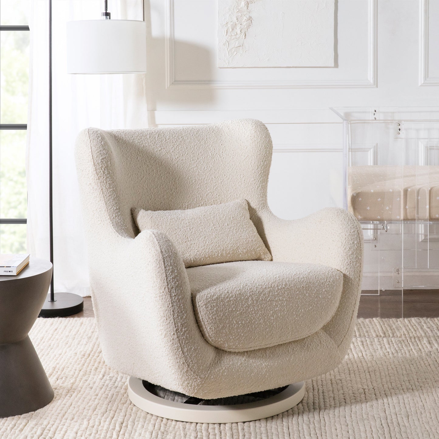 Babyletto Solstice Swivel Glider in Boucle