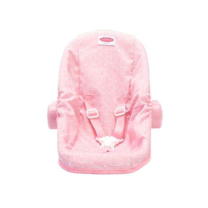 Madame Alexander Pink Hearts Doll Car Seat/Carrier