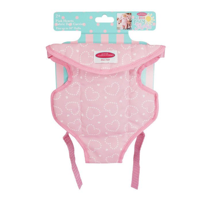 Madame Alexander Pink Hearts Doll Fabric Carrier