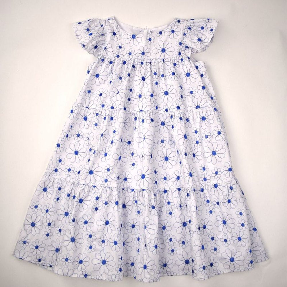 Funtasia TooMaggie Breen Girls Tiered Dress - Royal FlowersBabysupermarket