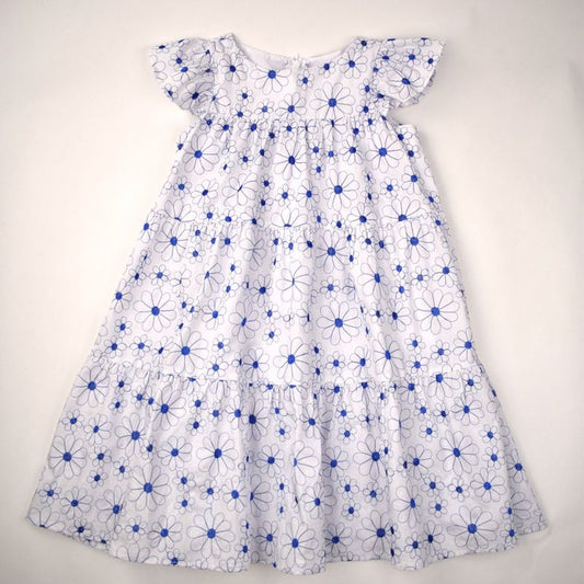 Funtasia TooMaggie Breen Girls Tiered Dress - Royal FlowersBabysupermarket
