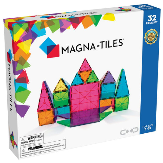 Magna-Tiles Clear Colors 32PC