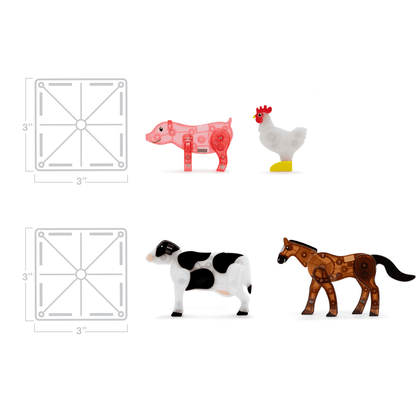 Magna-Tiles Farm Animals 25PC