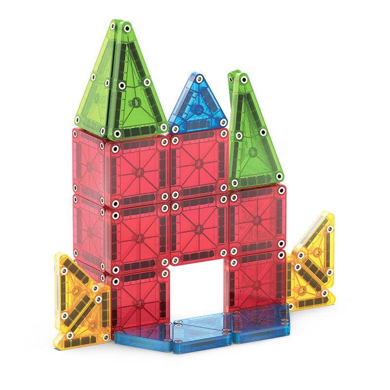 Magna-Tiles microMags 26 Piece Travel Set: Bold Colors
