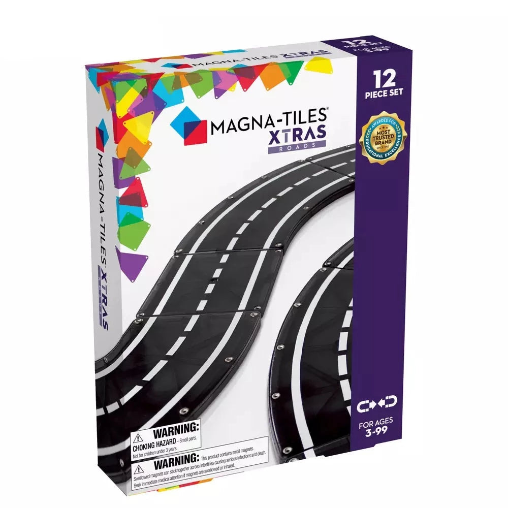Magna-Tiles XTRAS: Roads 12PC Set