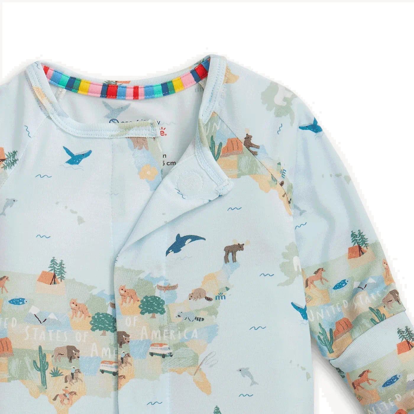 Magnetic Me Boys Apparel / Sleepwear / Infant Magnetic Me America The Beautiful Modal Magnetic Coverall