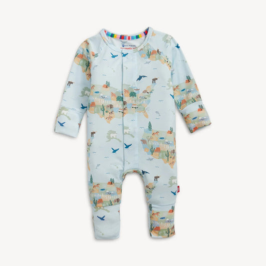 Magnetic Me Boys Apparel / Sleepwear / Infant Magnetic Me America The Beautiful Modal Magnetic Coverall