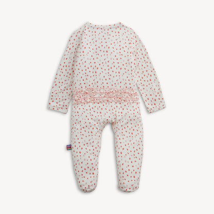 Magnetic Me Girls Apparel / Sleepwear / Infant Magnetic Me Apple Blossom Magnetic Modal Ruffle Footie