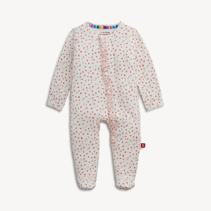 Magnetic Me Girls Apparel / Sleepwear / Infant Magnetic Me Apple Blossom Magnetic Modal Ruffle Footie