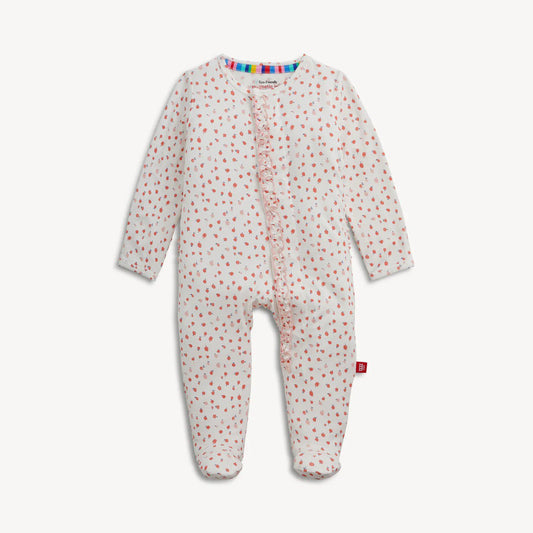 Magnetic Me Girls Apparel / Sleepwear / Infant Magnetic Me Apple Blossom Magnetic Modal Ruffle Footie